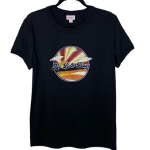 NWT No Bad Days, M black T-shirt, Liv, LuLaRoe